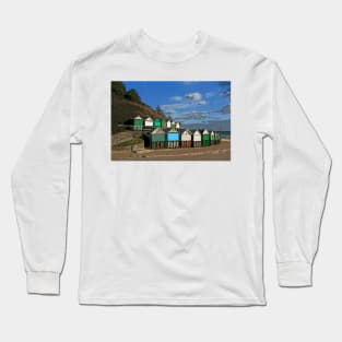 Beach Huts, Middle Chine, Bournemouth Long Sleeve T-Shirt